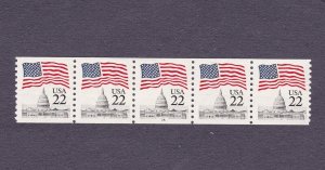 PNC5 22c Flag 15 US 2115 MNH, F-VF