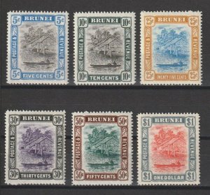 BRUNEI 1907/10 SG 27/33 MNH Cat £250