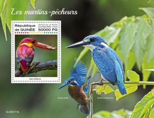 Guinea Birds on Stamps 2020 MNH Kingfishers Rufous-Backed Kingfisher 1v S/S