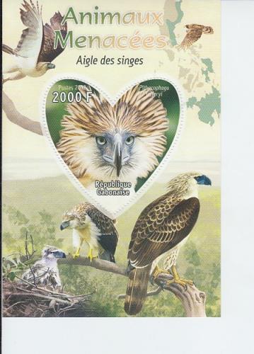 2012 Gabon Endangered Species - Eagle SS (Scott NEW) MNH