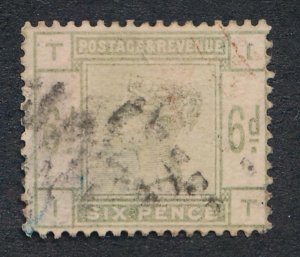 GREAT BRITAIN SCOTT #105 USED LIGHT CANCEL 6p