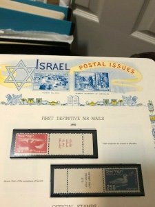 Israel 1950 Year Set of Tabs MNH, See Description!!