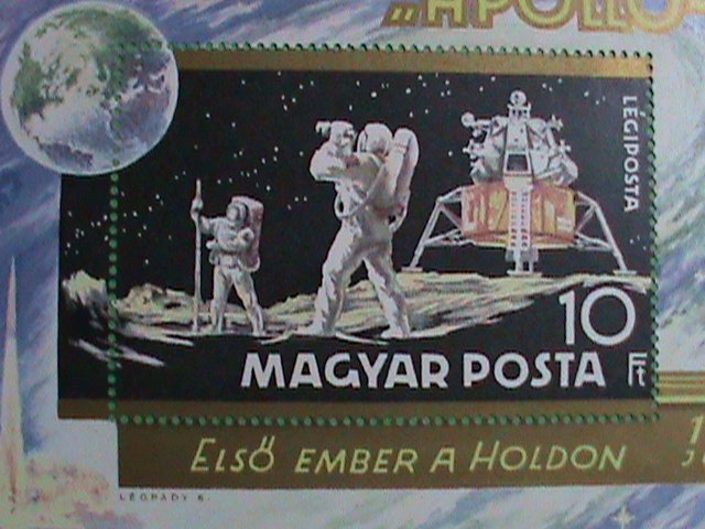 HUNGARY STAMP:1969-LANDING OF APOLLO-11-MINT STAMP S/S VERY RARE