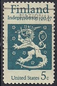 1334 5 cent Finnish Independence VF used