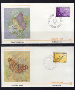 Gibraltar 471-472 Europa Fleetwood Set of Two U/A FDCs