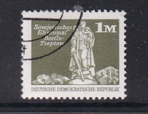 German Democratic Republic DDR  #1617 cancelled 1974 Aufbau 1m with number