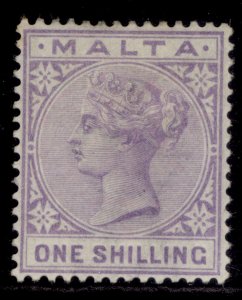 MALTA QV SG29, 1s pale violet, M MINT. Cat £60.