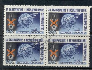 Russia 1958 Peaceful Uses of Atomic Energy blk4 CTO