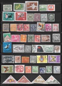 WORLDWIDE Page #735 of 50+ Stamps Mixture Lot Collection / Lot