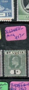 ST LUCIA (P2010B)    KE  1/-     SG 62      MOG 