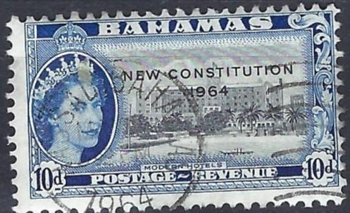 BAHAMAS  1964   SG237     10d  Black and blue     used