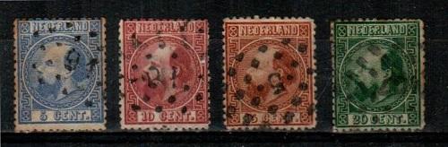 Netherlands Scott 7-10 Used (Catalog Value $65.25)