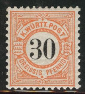 Germany State Wurttemberg Scott 64 MH* 1900 official