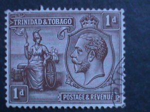TRINIDAD-1922 SC#22-KING GEORGE V USED VF-101 YEARS OLD WE SHIP TO WORLDWIDE