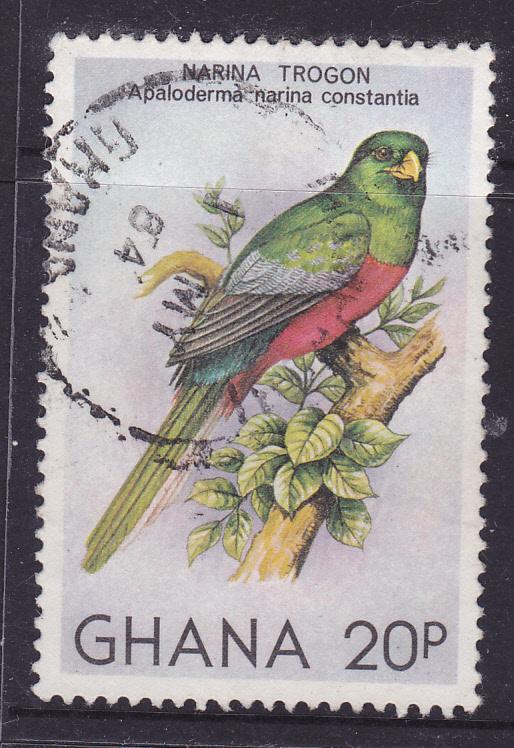 Ghana 1981 Birds - Narina's Trogon 20p used