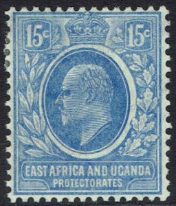 EAST AFRICA AND UGANDA 1907 KEVII 15C