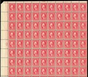 UNITED STATES WASHINGTON SCOTT#467 DOUBLE 5c ERROR SHEET   MINT NH