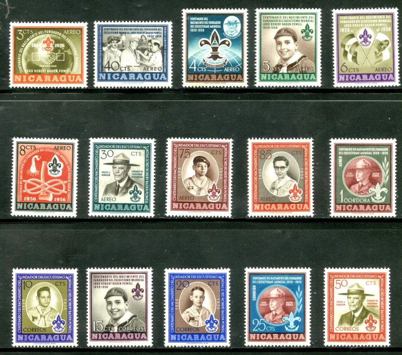 NICARAGUA 778-82,C377-86 MNH SCV $6.60 BIN $3.75 (2)