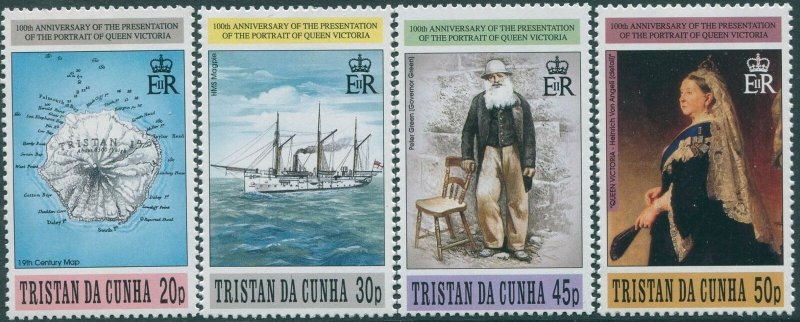 Tristan Da Cunha 1996 SG606-609 Portrait Presentation QV set MNH