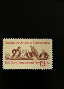 1977 13c Articles of Confederation York Town, Pennsylvania Scott 1726 Mint VF NH