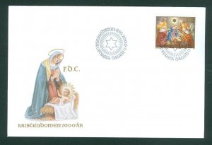Aland. FDC Cachet 2000. Christianity 2000 Year. 3.00 Mk. Eur. 0.50