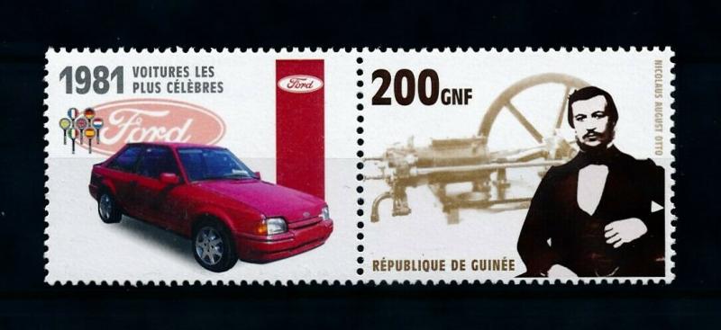 [100202] Guinea 2002 Classic Cars 1981 Ford Escort  MNH