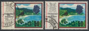 Trinidad & Tobago SC# 156 *  SG 351-351a   Used  1969 see details and scans 