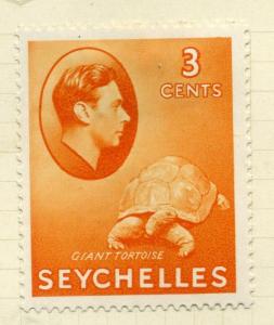SEYCHELLES;  1938 early GVI issue Mint hinged 3c. value