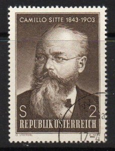 AUSTRIA SG1517 1968 125th BIRTH ANNIV OF CAMILLO SITTE(ARCHITECT) FINE USED