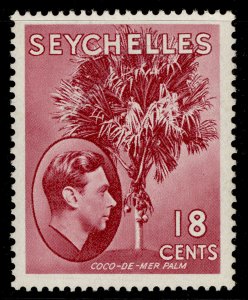 SEYCHELLES GVI SG139ca, 18c carmine-lake, M MINT.