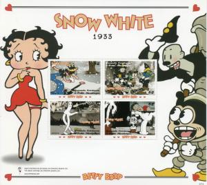 Grenadines Grenada 2007 MNH Betty Boop Snow White 4v M/S II Cartoons