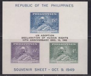 Philippines # 901, U.N. Declaration of Human Rights, NH, 1/2 Cat.