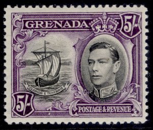 GRENADA GVI SG162, 5s black & violet, M MINT. Cat £12.