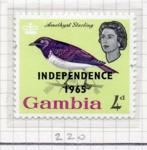 Gambia 1965 Early Issue Fine Mint Hinged 4d. 203890