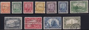 Sc# 149 / 159 Canada 1928 - 1929 KGV complete set to dollar used CV $196.05