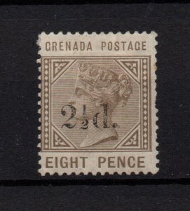 Grenada 1891 2 1/2D on 8D Mint MH SG47 WS36776