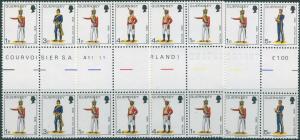 Guernsey 1974 SG98-105a Militia gutter pairs MNH