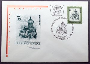 Austria #969 First Day Cover Falkenstein Castle Carinthia