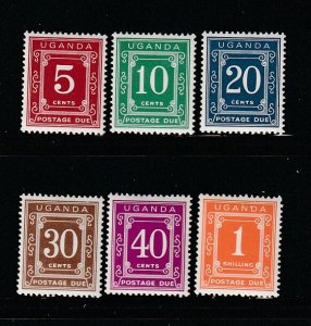 Uganda J1b-J6b Set MH Numerals