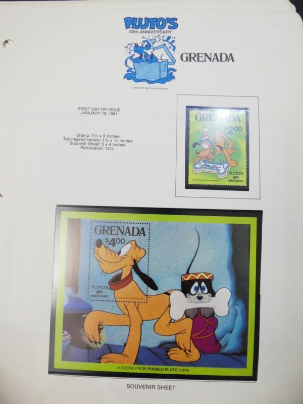 EDW1949SELL : GRENADA Beautiful collection of VF MNH Disney sets, S/s & Shtlts