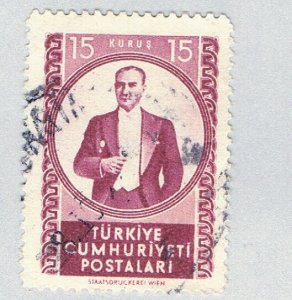 Turkey 1066 Used Kemal Atatürk 1952 (BP86018)