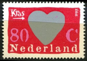 Netherlands Sc#955a MNH, 80c multi, Scratch Stamps (1997)