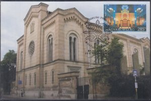 HUNGARY SC # 4325.1 FIRST DAY MAXIMUM CARD of MISKOLC SYNAGOGUE EXTERIOR