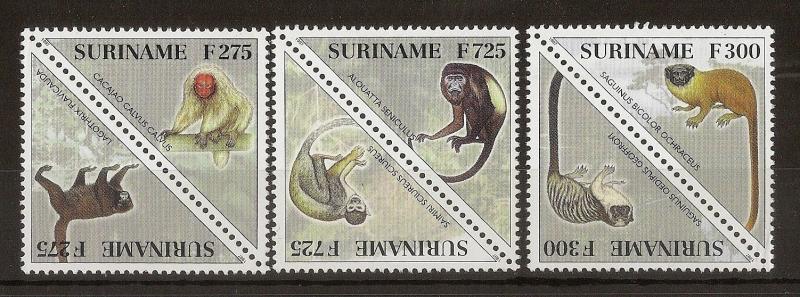 Suriname 1997 Primates in Pairs MNH
