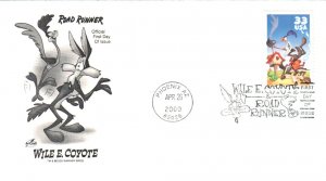 #3391 Wile Coyote - Roadrunner Artcraft FDC