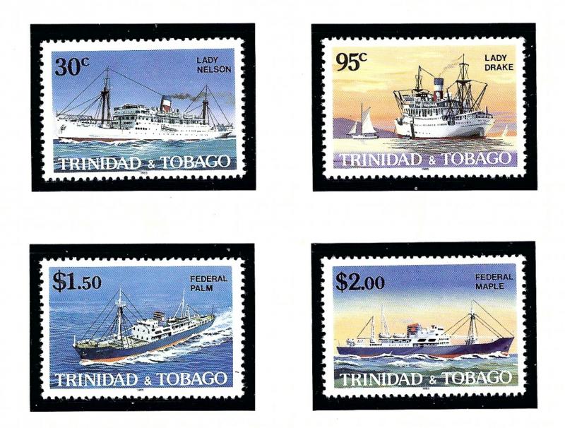Trinidad and Tobago 447-50 MNH 1986 Ships