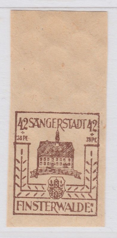 Finsterwalde WWII Germany World War II Local Stamp 1946 42+38pf MNH** A20P4F196