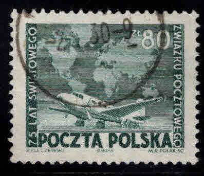 Poland Scott 459 Used UPU stamp