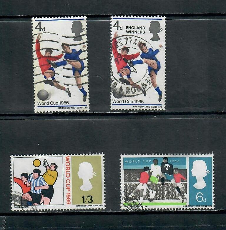 GREAT BRITAIN 1966 COMMEMORATIVES WORLD CUP ISSUE USED h 160221