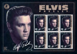 [95105] Tuvalu 2002 Music Elvis Presley Sheet MNH 